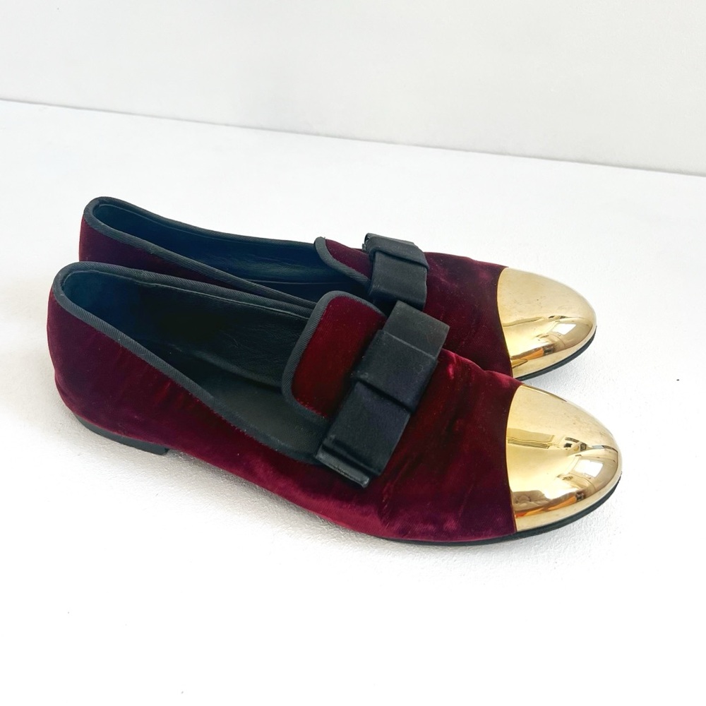 Giuseppe Zanotti | Velvet Cap Toe Loafer